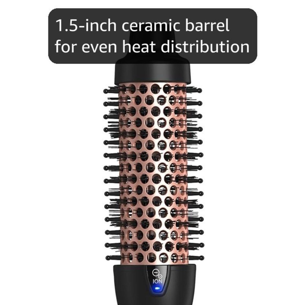 NWT Wavytalk 1.5” Thermal Brush Rose Gold Blowout Ionic Round Brush - Picture 12 of 15